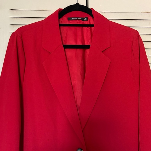 Doe & Rae Vibrant Red Blazer - Picture 4 of 5